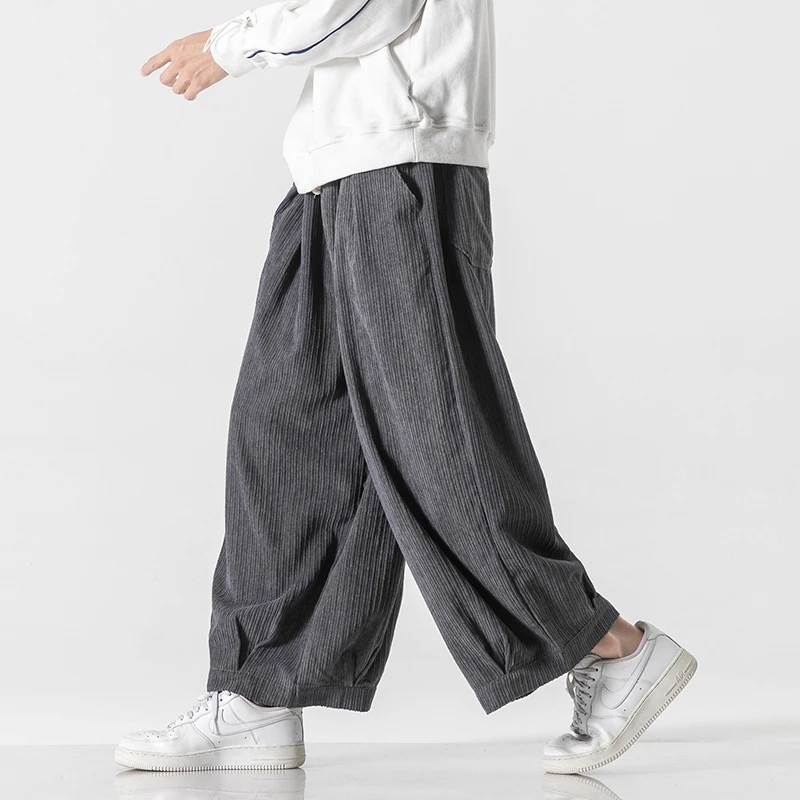 Corduroy Pant Warm - السراويل الرجالية الخريف الشتاء اليابانية الدافئة