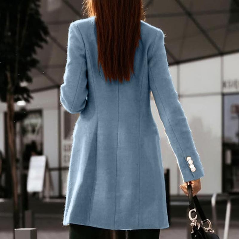 652F معاطف صوف نسائية لخريف وش - مراجعة Wool Coat Peacoat وسعره
