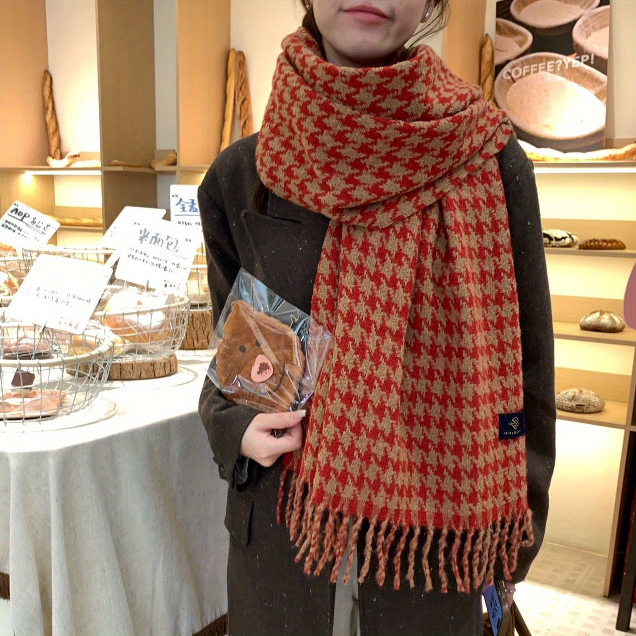 فانجسيج: وشاح صوفي فاخر بتصميم - مراجعة Wool Scarf Men وسعره