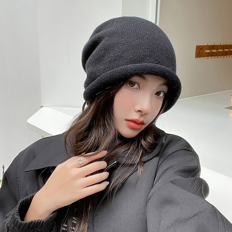 محبوك بونيه اغطية الإناث شتاء  - مراجعة Knit Beanie Hat Warm وسعره
