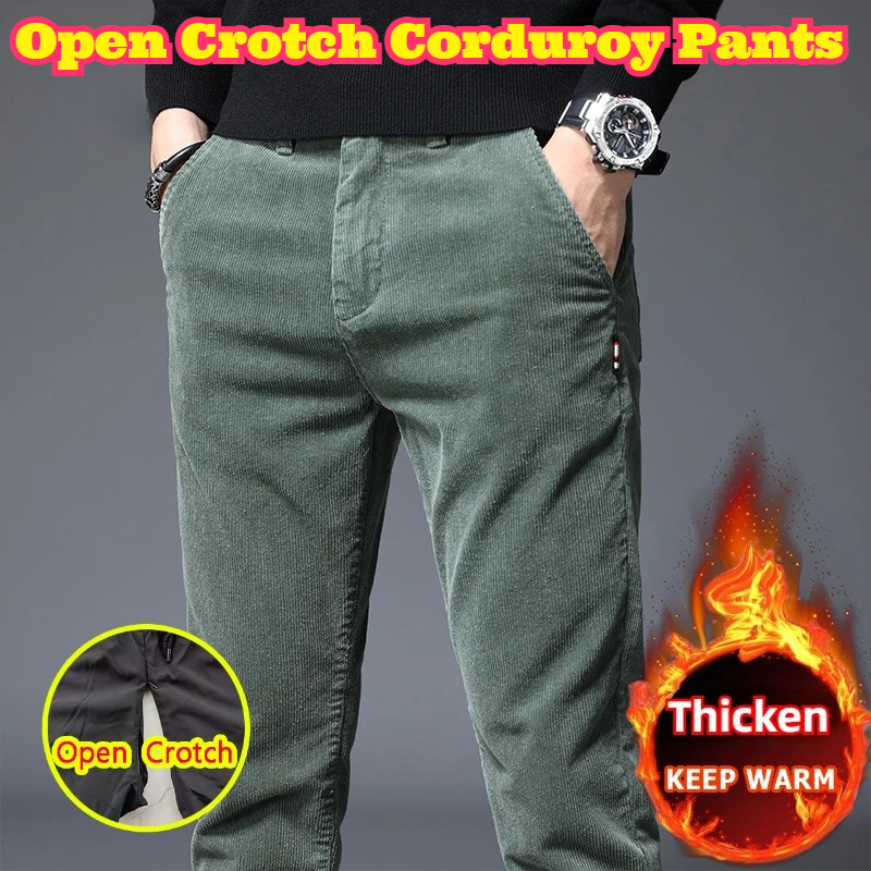 بنطلون رجالي مفتوح من الأسفل م - مراجعة Corduroy Pant Warm وسعره