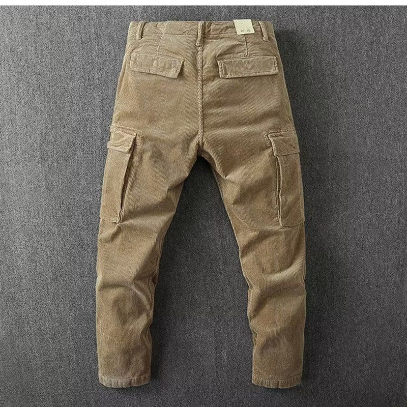 الربيع والخريف موضة جديدة بلون - مراجعة Corduroy Pant Warm وسعره