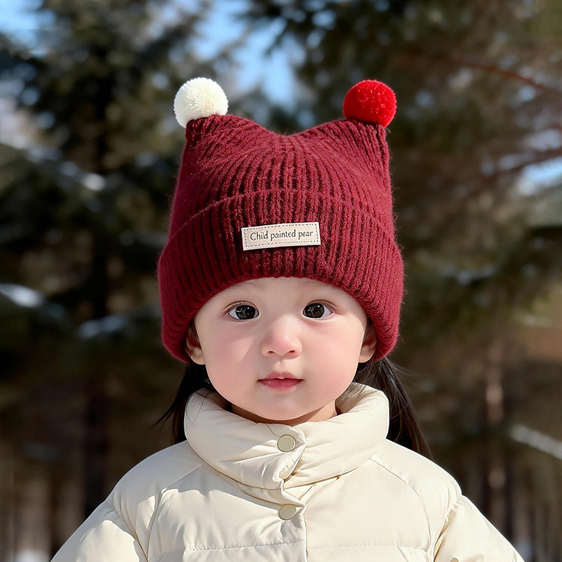 قبعة محبوكة للأطفال من 1-4 سنو - مراجعة Knit Beanie Hat Warm وسعره
