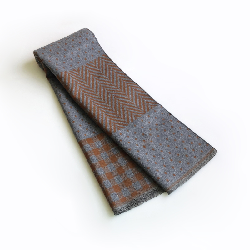 وشاح من القطن مع شرابة للرجال  - مراجعة Wool Scarf Men وسعره