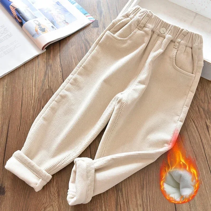 سراويل قطيفة للفتيات، سراويل ش - مراجعة Corduroy Pant Warm وسعره
