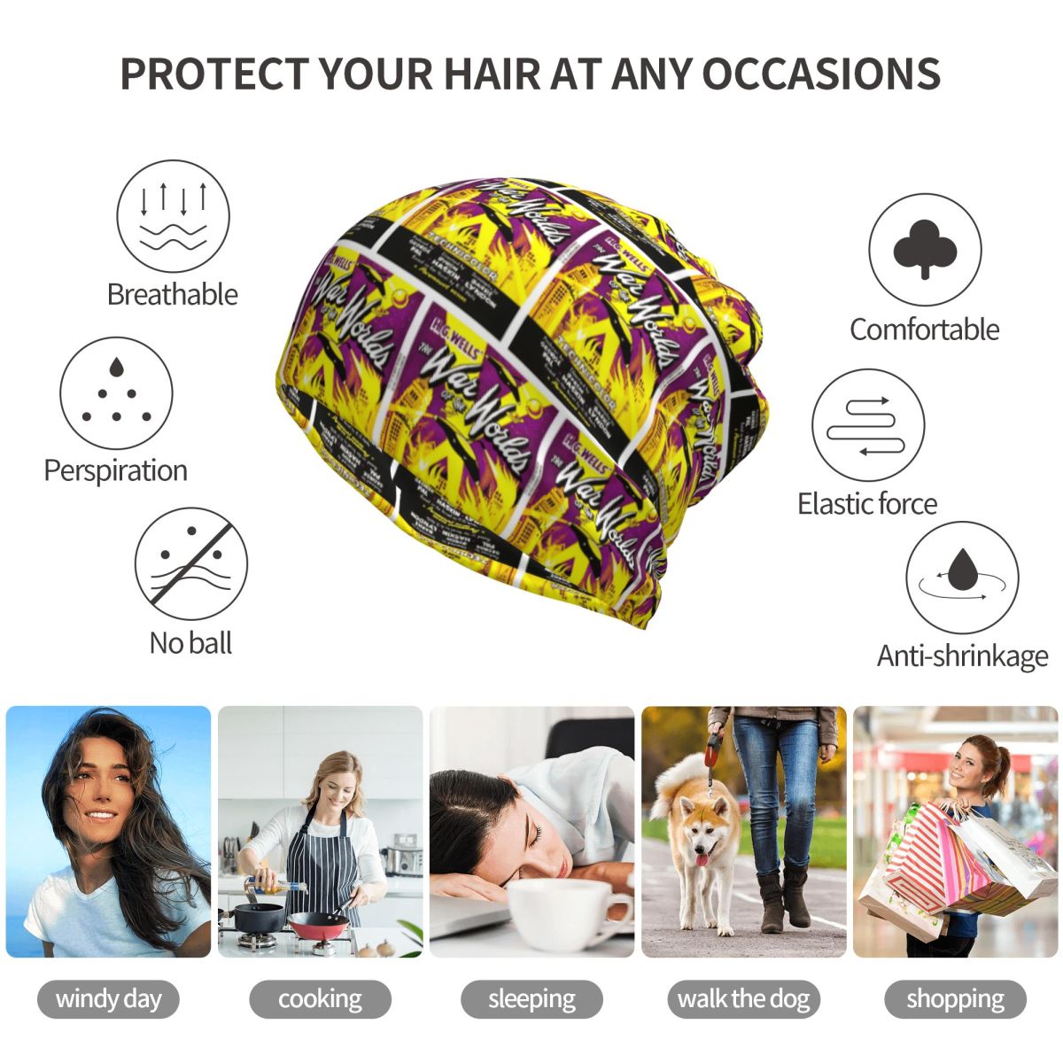 وشاح للرقبة من War Of The Worl - مراجعة Knit Beanie Hat Warm وسعره