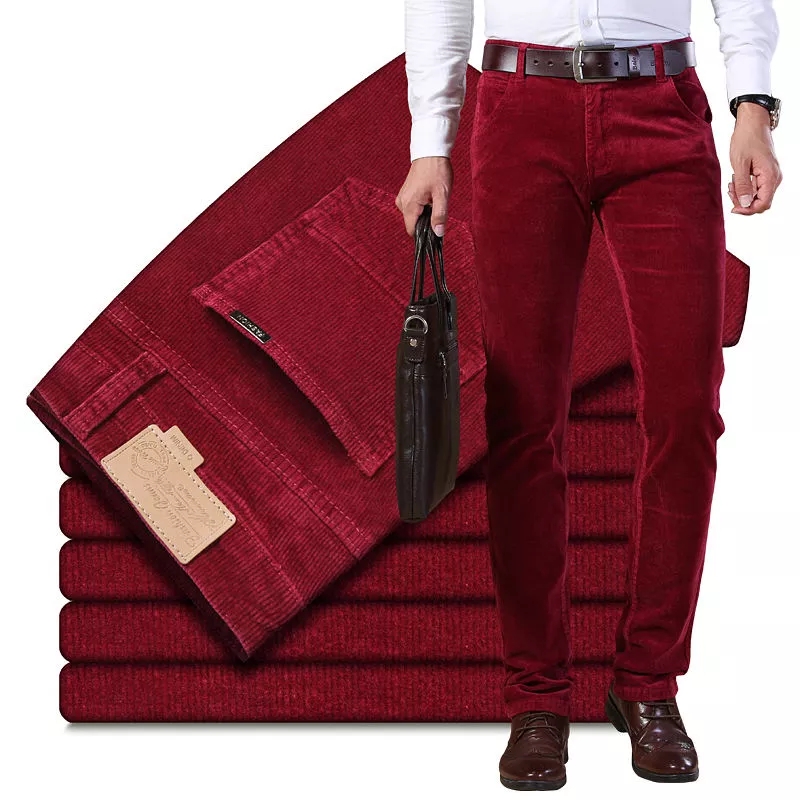 خريف شتاء رجل سميك دافئ سروال  - مراجعة Corduroy Pant Warm وسعره