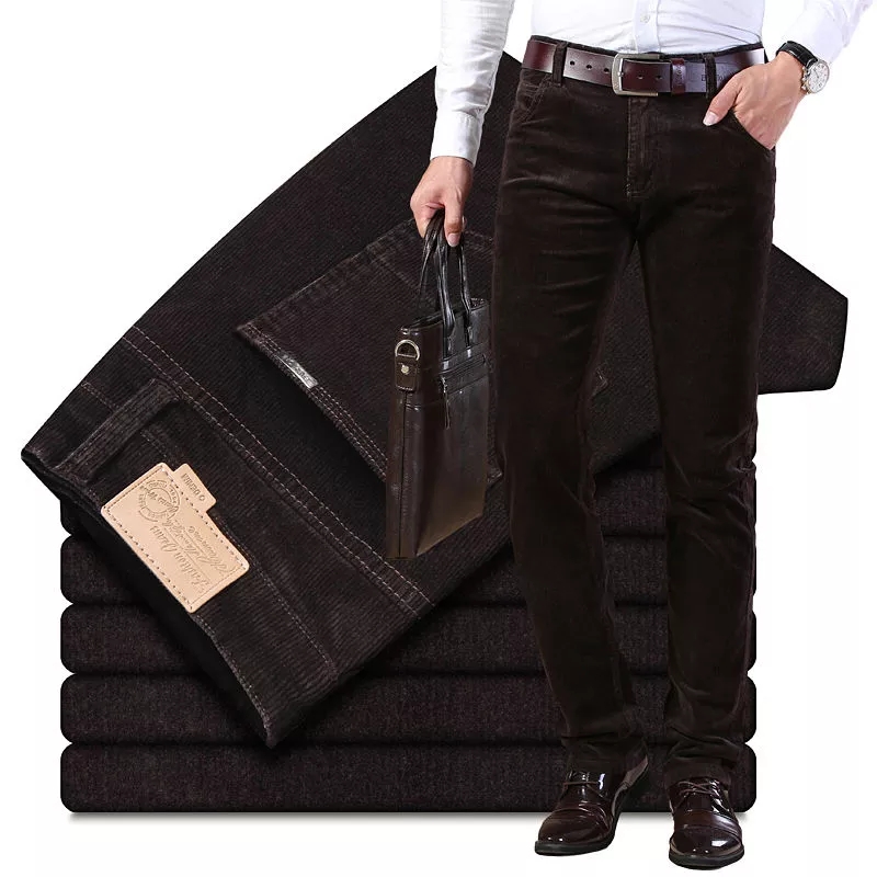 خريف شتاء رجل سميك دافئ سروال  - مراجعة Corduroy Pant Warm وسعره