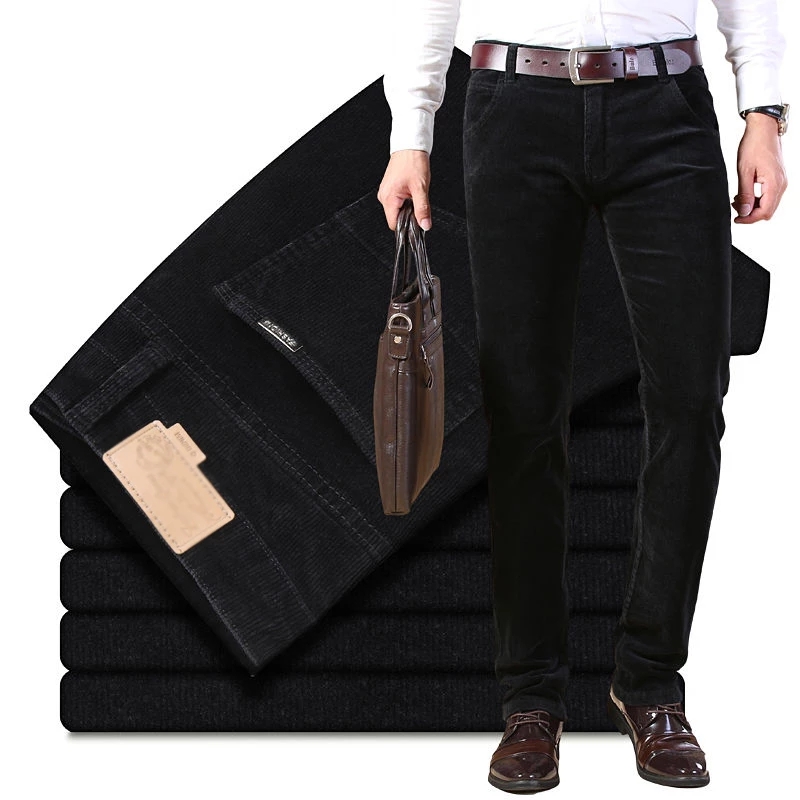 خريف شتاء رجل سميك دافئ سروال  - مراجعة Corduroy Pant Warm وسعره