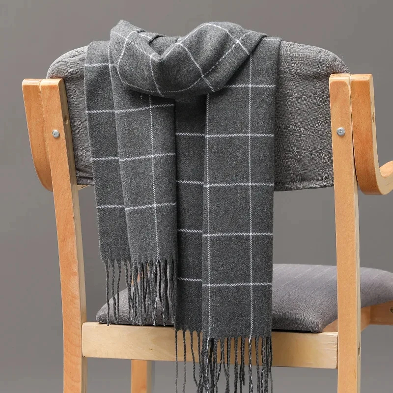 2024 جديد الشتاء الرجال وشاح ا - مراجعة Wool Scarf Men وسعره