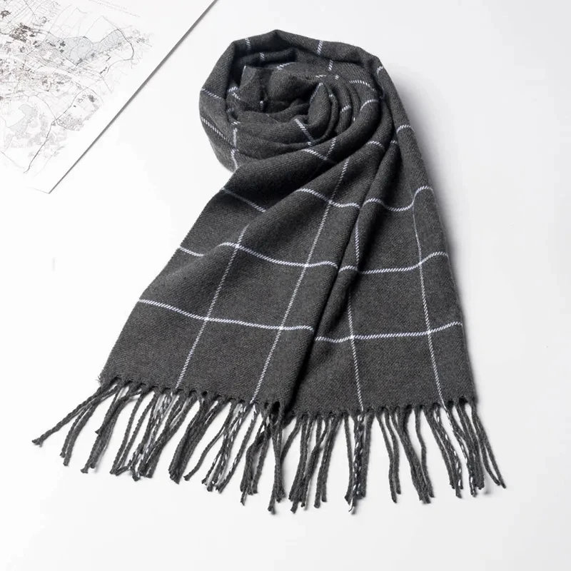 2024 جديد الشتاء الرجال وشاح ا - مراجعة Wool Scarf Men وسعره